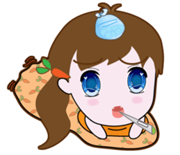 Cute Carrot Girl sticker #3232526