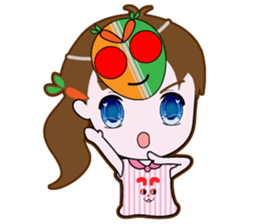 Cute Carrot Girl sticker #3232530