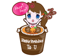 Cute Carrot Girl sticker #3232531