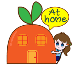 Cute Carrot Girl sticker #3232537