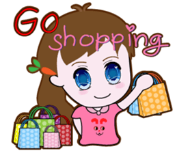 Cute Carrot Girl sticker #3232538