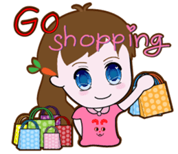 Cute Carrot Girl sticker #3232538