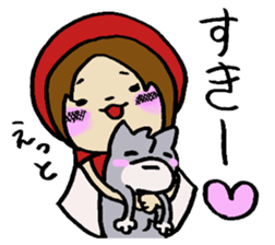 Akazukin is in love.She lives in Nagoya sticker #3232539