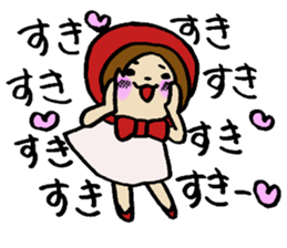 Akazukin is in love.She lives in Nagoya sticker #3232540