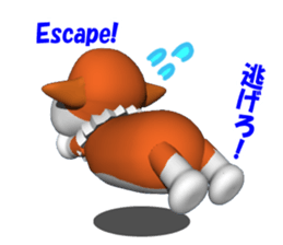 It is KOGIO of Corgi, 3D version. sticker #3232708