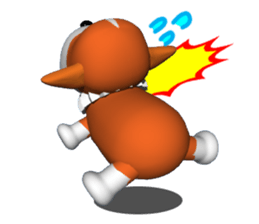 It is KOGIO of Corgi, 3D version. sticker #3232711