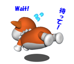 It is KOGIO of Corgi, 3D version. sticker #3232725