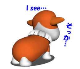 It is KOGIO of Corgi, 3D version. sticker #3232738