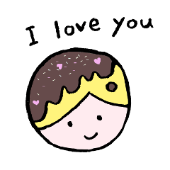 I love you with chocolates