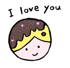I love you with chocolates sticker #3233179