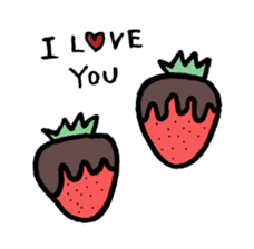 I love you with chocolates sticker #3233180
