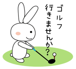 Golf rabbit sticker #3234941