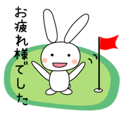 Golf rabbit sticker #3234966