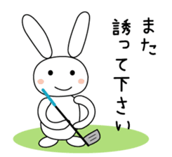 Golf rabbit sticker #3234977