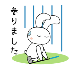 Golf rabbit sticker #3234978