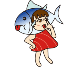 [1st dish] Farm-Raised Tuna Girl sticker #3235380
