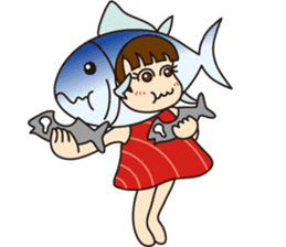[1st dish] Farm-Raised Tuna Girl sticker #3235381