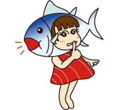 [1st dish] Farm-Raised Tuna Girl sticker #3235382