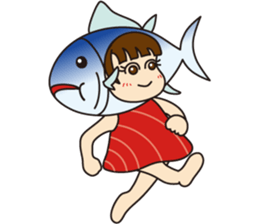 [1st dish] Farm-Raised Tuna Girl sticker #3235384