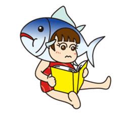 [1st dish] Farm-Raised Tuna Girl sticker #3235386