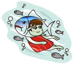 [1st dish] Farm-Raised Tuna Girl sticker #3235389