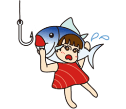 [1st dish] Farm-Raised Tuna Girl sticker #3235390
