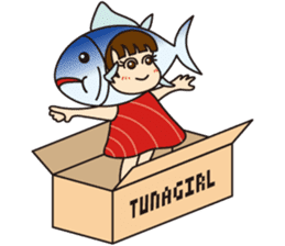 [1st dish] Farm-Raised Tuna Girl sticker #3235399