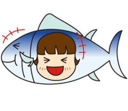 [1st dish] Farm-Raised Tuna Girl sticker #3235405