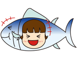 [1st dish] Farm-Raised Tuna Girl sticker #3235405