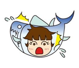 [1st dish] Farm-Raised Tuna Girl sticker #3235407