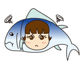 [1st dish] Farm-Raised Tuna Girl sticker #3235409