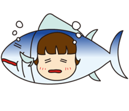 [1st dish] Farm-Raised Tuna Girl sticker #3235410