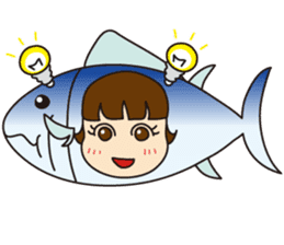 [1st dish] Farm-Raised Tuna Girl sticker #3235411