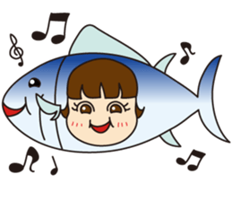 [1st dish] Farm-Raised Tuna Girl sticker #3235413