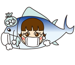 [1st dish] Farm-Raised Tuna Girl sticker #3235416