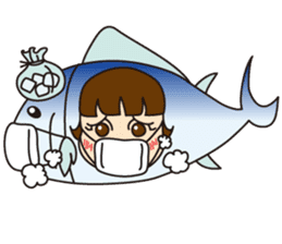 [1st dish] Farm-Raised Tuna Girl sticker #3235416