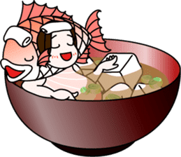 [2nd dish] Swim! Tai-musume (Sea Bream) sticker #3235430