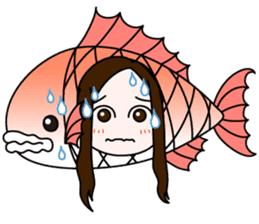 [2nd dish] Swim! Tai-musume (Sea Bream) sticker #3235455