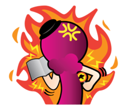 Liz Office Working sticker #3235666