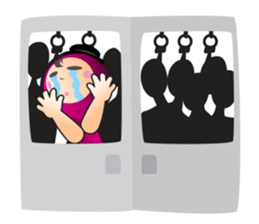 Liz Office Working sticker #3235673