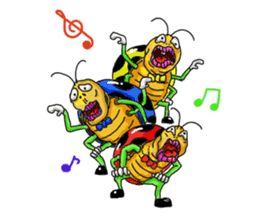 Full funny Insects sticker #3235820