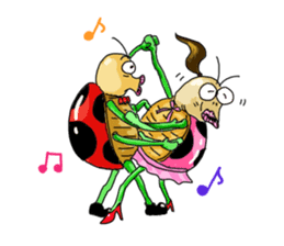 Full funny Insects sticker #3235822