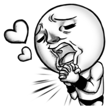 Be transmitted! Cry at the heart. sticker #3236216