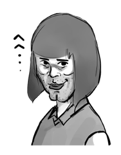 Woman in the neighborhood 2 sticker #3237059