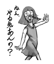 Woman in the neighborhood 2 sticker #3237063