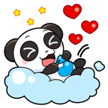 Cute Valentine Panda Couple sticker #3237141