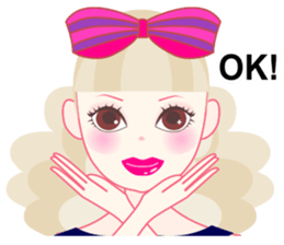 Girl with the eyes power(English) sticker #3237385