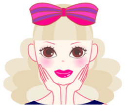 Girl with the eyes power(English) sticker #3237386