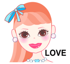 Girl with the eyes power(English) sticker #3237388