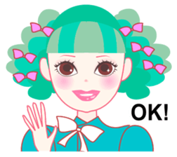 Girl with the eyes power(English) sticker #3237395